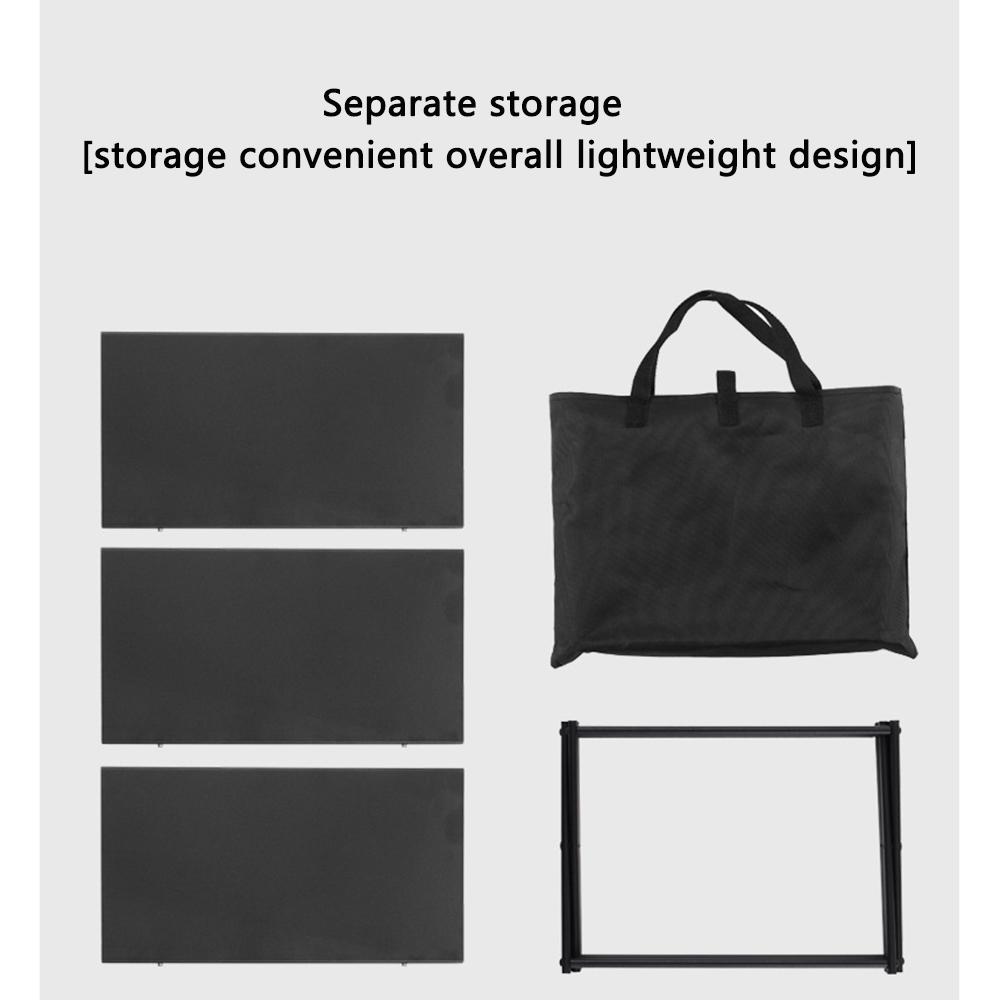 Multi‑Layer Outdoor Mini Folding Shelf - Portable Aluminum Alloy Storage Rack for Camping, Fishing, Road Trips & Cycling