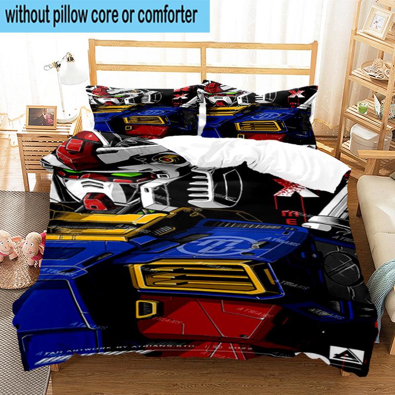 3PCS Mecha Armor Robotic Design 3pcs Bedding,Including 3PCS Duvet Cover And 2pcs Pillowcases Perfect for Christmas,Ideal for Bedroom, Dormitory