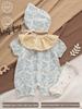 Adorable Floral Print Summer Romper Set for Baby Girls - 0 to 12 Months