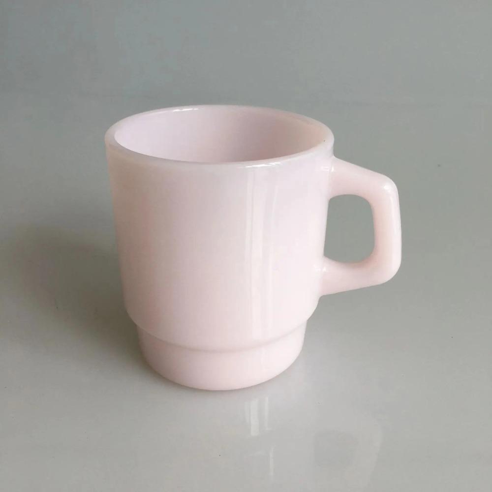 Высокоцветное стекло ins, термостойкая стеклянная чашка, стеклянные кружки из нефритового фарфора, можно штабелировать, кофейная чашка, чашка для молока