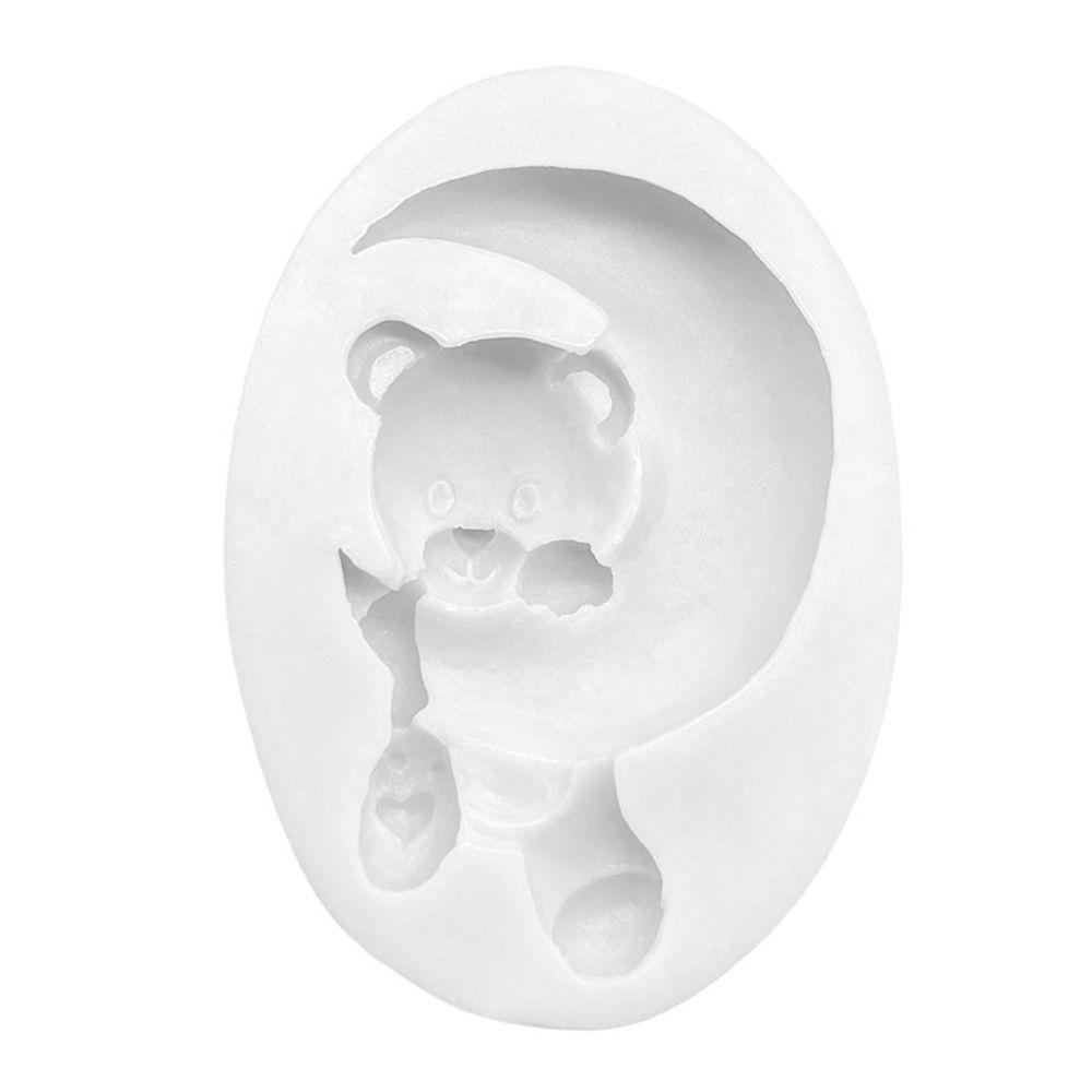 Кухонная выпечка, сахарная поделка, домашняя форма ручной работы, форма для медведя, форма для шоколада, украшение для торта