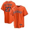 Mens Houston Astros Jose Altuve 27 MLB Baseball Jersey Embroidered Fan Apparel Sportswear