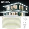 110V 220V COB LED Strip Light Outdoor Waterproof Neon Decor for Garden Kitchen Bedroom Multiple Lengths Available