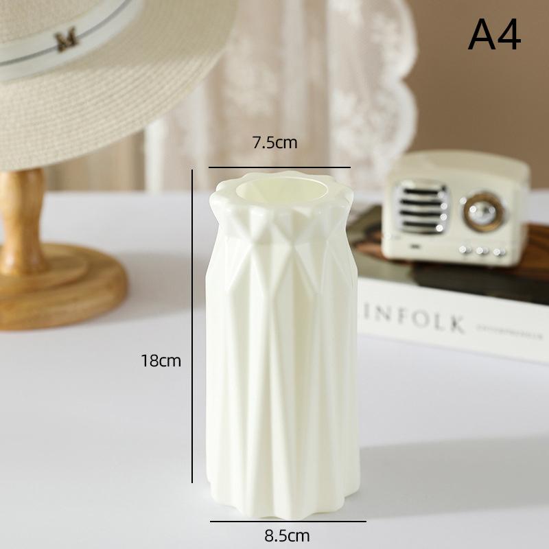 Nordic Пластиковая Ваза Для Цветов Гидропонный Горшок Ваза Украшение Домашнего Стола Декоративные Вазы Для Цветов Украшения
