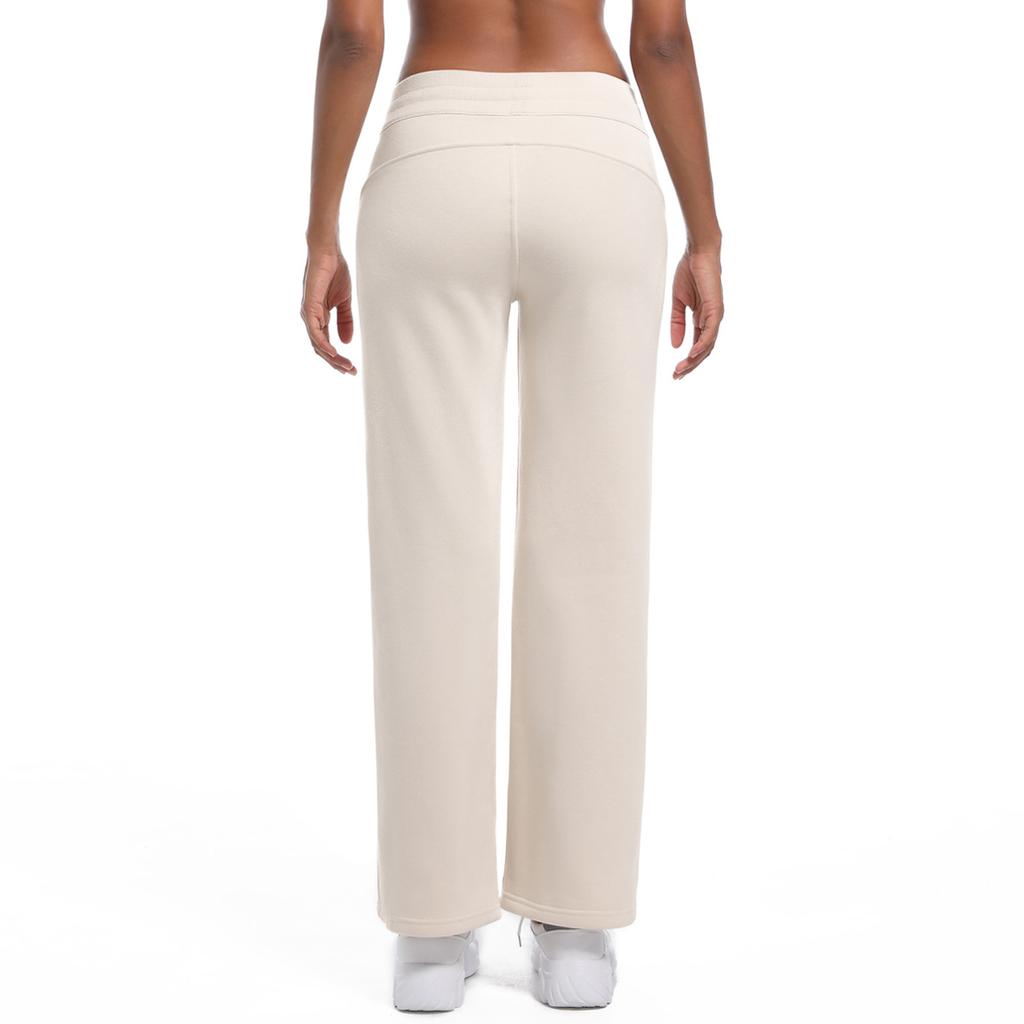 Модные повседневные удобные универсальные утепленные свободные спортивные штаны с завязками по бокам и драпировкой, широкие штаны для фитнеса и йоги для женщин