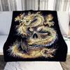 Cartoon Dragon Art Patterns Blanket Animals Flannel Blanket Cosy Lazy Couch Cover Blanket Super Soft Sheet Mattresses