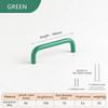 Kitchen Cabinet Handles for Children's Drawers Wardrobe Door Knobs Colourful Small Handle Orange Green Blue Pink White