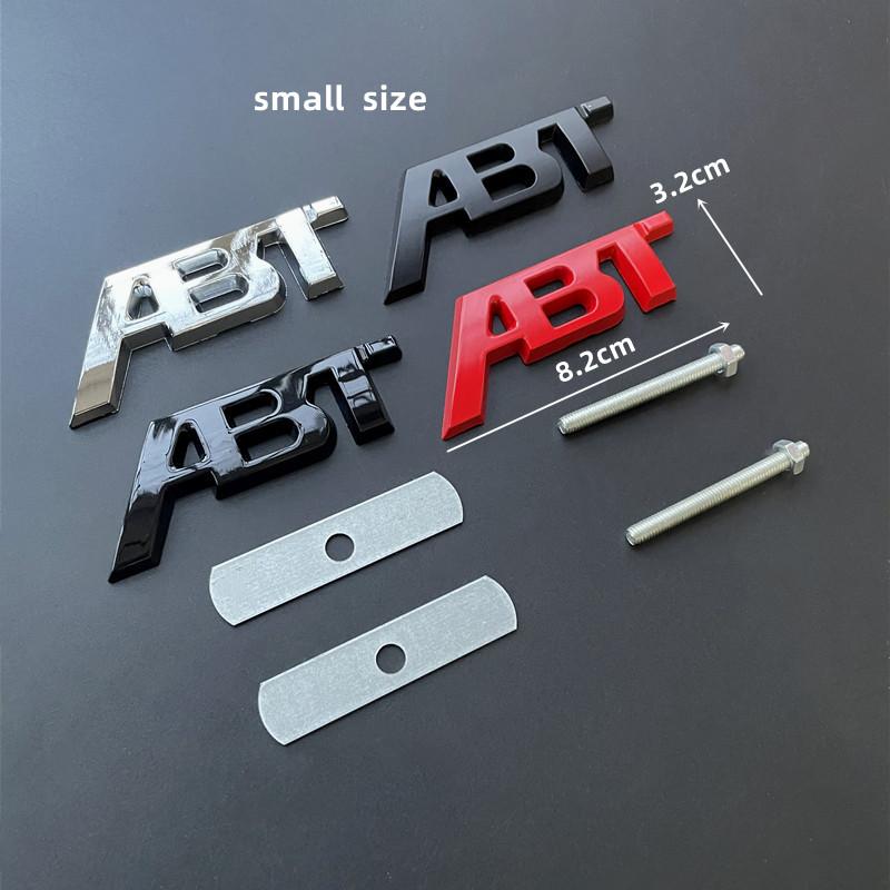 3D Metal ABT Logo Grill Emblem Car Trunk Badge Sticker Accessories
