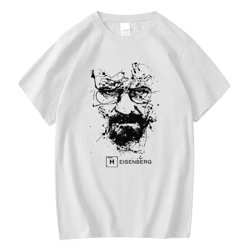 2026 Hot Sale Men Fashion Casual Top Quality Cotton T-Shirts Men Heisenberg Camisetas Hombre Women Streetwear Short Sleeve Tee Top