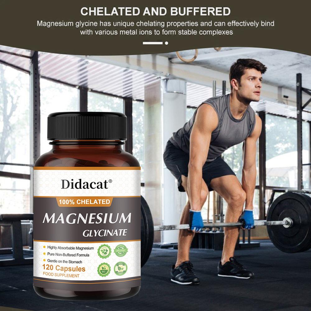 Chelated glycine magnesium 500 mg, 120 capsules