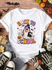 Unisexs Back To Ghost Tshirt Halloween Aesthetic Graphic Tops Cute Funny Cartoon Print Short Sleeve Round Neck T Shirt Clothes