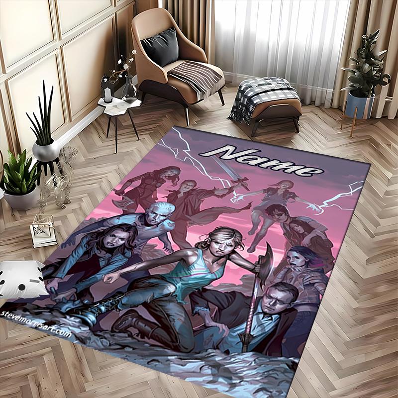Custom personalization Buffy the Vampire Slayer Area Rug - Perfect For Kitchen, Bathroom,Laundry Room Decor Large Size Available,Gift All Seasons