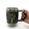 Valkyrie Legend Myth Viking Norse God Shape Stainless Steel Mug, Retro Shape Coffee Cup Beer Cup