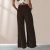 Осень и зима Большие размеры Высокая талия Тонкие повседневные прямые брюки женские брюки