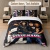 Tokio Hotel 3Pcs Bedding Set, Personalized Custom Name Text, 1 Duvet Cover & 2 Pillowcases For Bedroom