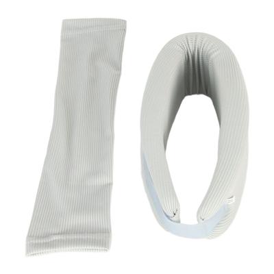 Шейный воротник с чехлом для шейного бандажа Мягкий дышащий шейный бандаж для поддержки шеи Облегчает боль в позвоночнике для мужчин и женщин Серый