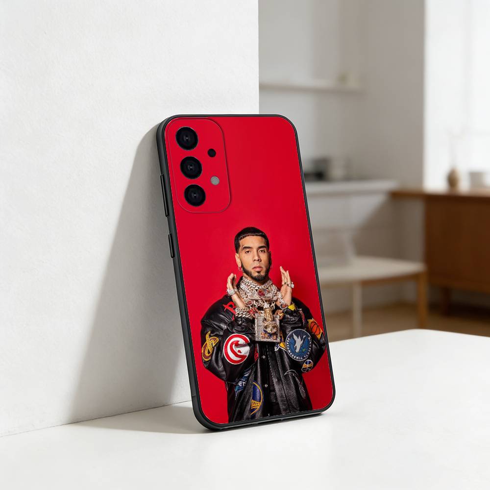 Rapper A- Anuel AA Real Phone Case For Samsung S25,S24,S21,S22,S23,S30,Ultra,S20,Plus,Fe,Lite Black Shell