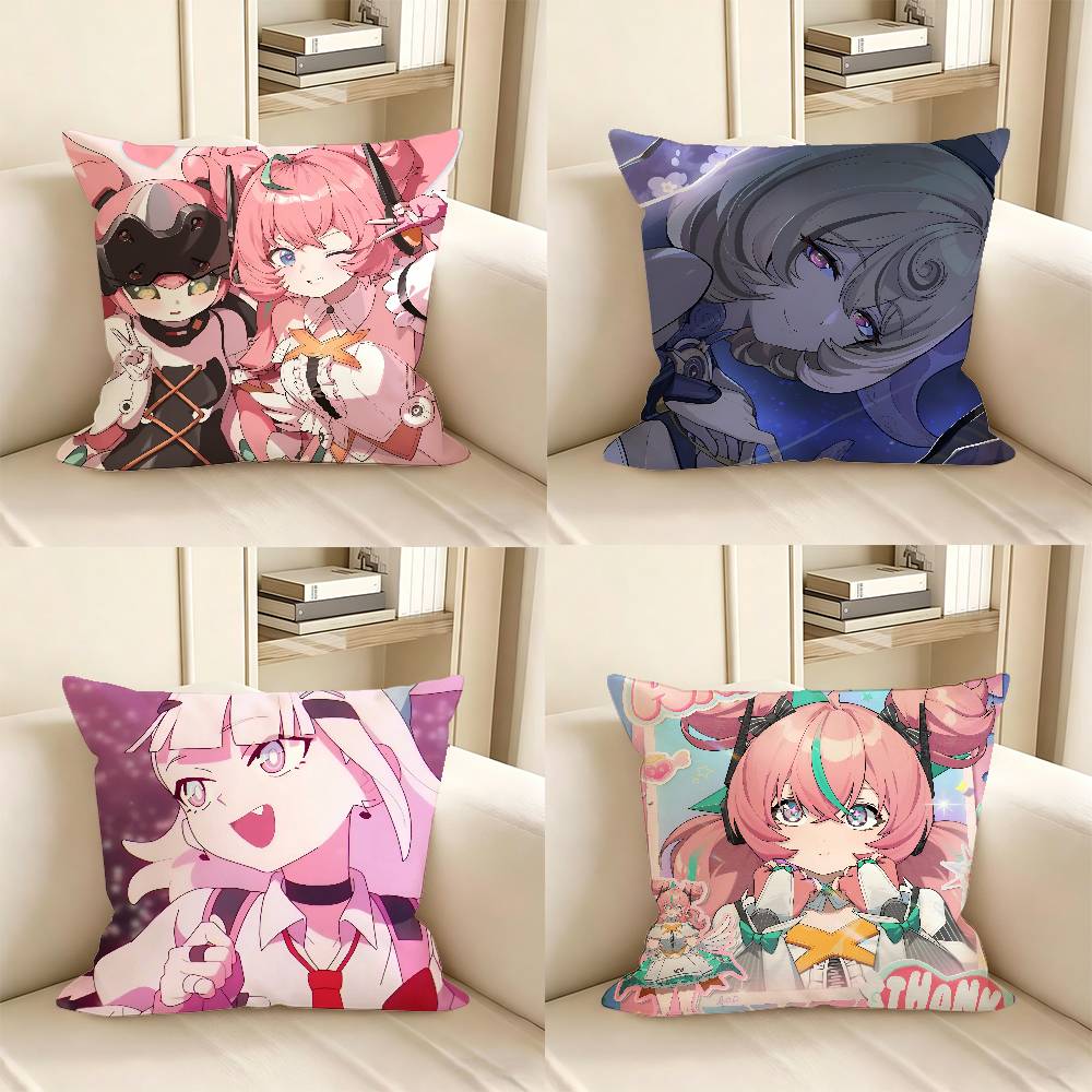 pc Zenless Zone Zero Angels Of Delusion AOD Pillow Case Fashion Square Pillowcase Bedroom Sofa Room Ins Decoration Leisure