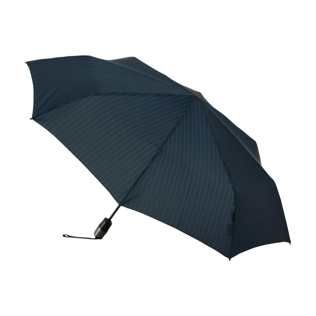 Knirps Pinstripe Navy Folding Umbrella Imported Navy T.320 [Regular Product] KNT320-4200