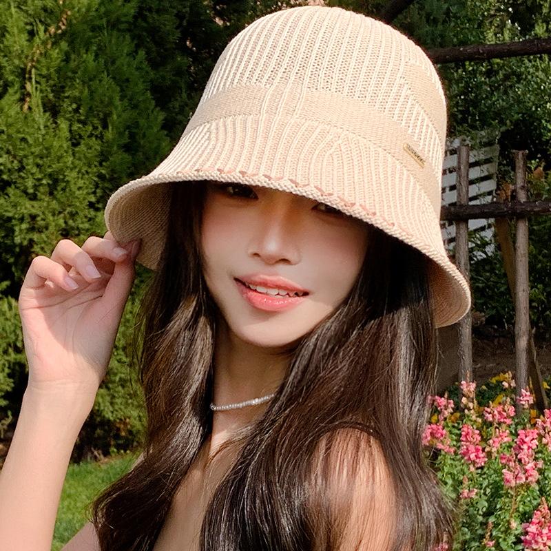 Summer new hat women's sunshade sun hat fashionable sweet small fresh anti-ultraviolet bucket hat