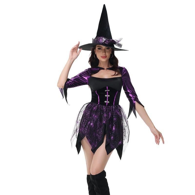 Halloween Witch Costume Sexy Role Play Outfit Party Cosplay Devil Themed Event