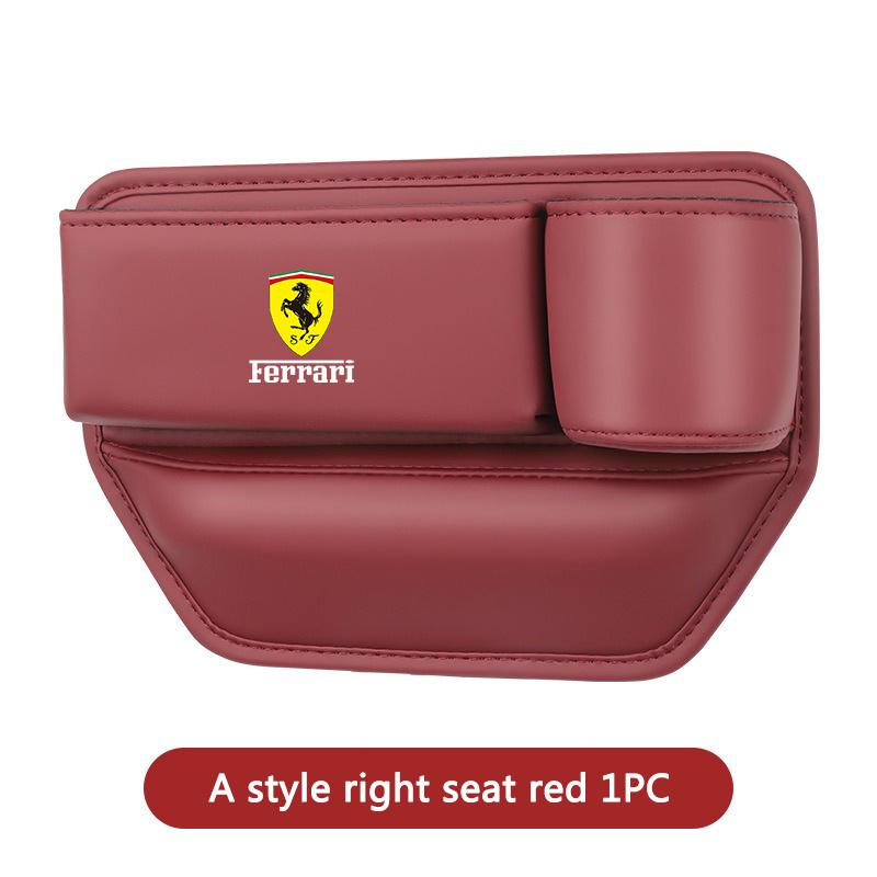 Styling Leather Car Seat Gap Leather Storage Box Water Cup Phone Brace Auto Interior Accessory For Ferrari Roma Spider LaFerrari MQ6