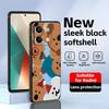 Cute D-Dinotaeng  Phone Case For Redmi Note 14 13 12 11 Pro Plus S 5G 14C A3 Soft Black Phone Cover