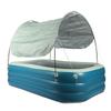 Inflatable Pool Thickened Large Blow Up Swimming Pool with Canopy Slide for Kids Backyard Outdoor