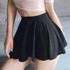 Sexy Translucent Mini Short Skirt Elastic Womens Pleated Skirt