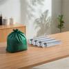 4Rolls PE Material Garbage Bags Odor-Control Rubbish Bags Portable Drawstring Trash Bags  Bathroom