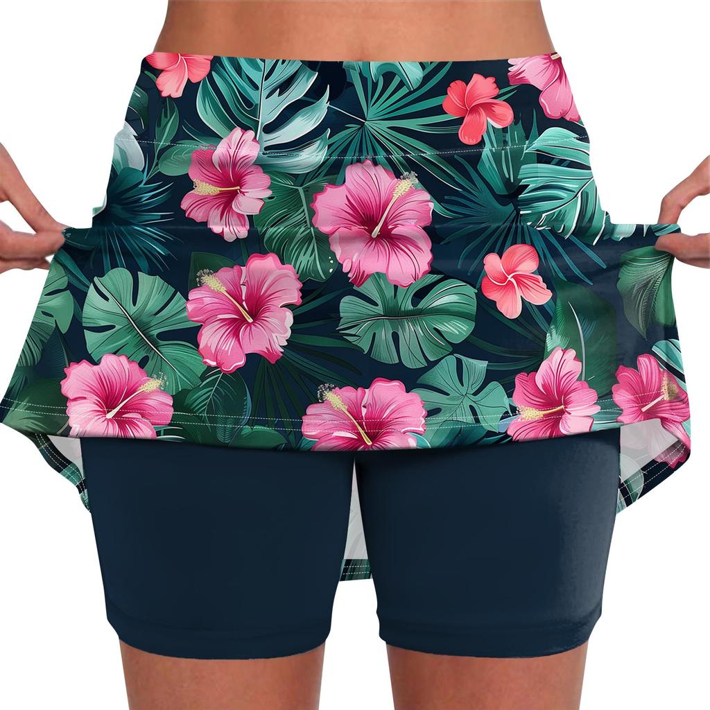 Эластичные брюки-кюлоты для йоги для женщин, спортивные шорты с принтом, легкие узкие однотонные бегуны с высокой талией