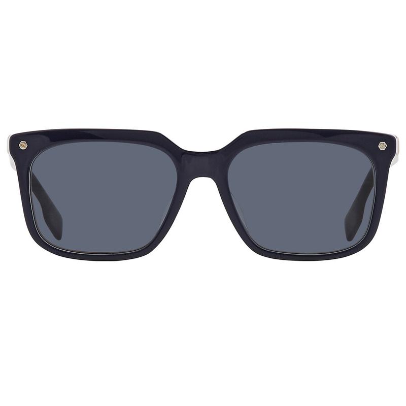 Burberry Fashion Series Sunglasses Full Frame Imported From Italy 56 Deep Gray Plastic Square Sunglasses Unisex sunglasses 0BE4337F37998756