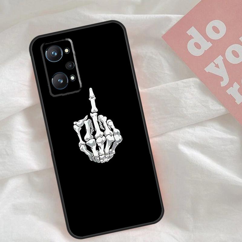 Чехол "Средний палец" для Realme C51 C75 C63 C61 C55 C53 C35 C65 C67 C71 15 11 12 13 14 Pro Plus GT6 GT7 Pro