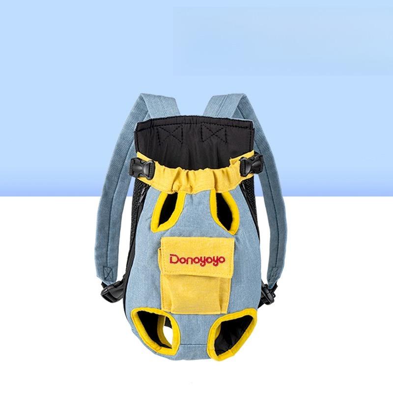Breathable Pet Front Backpack Leg‑out Portable Travel Chest Bag For Small Cats And Puppies
