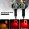 1PC Motorcycle Turn Signal Lights Flowing Turn Signal Lights LED Turn Signal Warning Indicators Blinker Amber Light Scooter