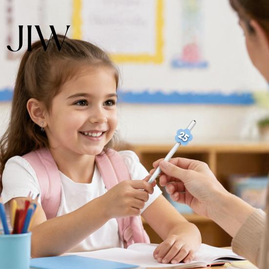 Back to School Essentials 30PCS Numbered Pencil Toppers, Reusable Prevent Confusion Labels, Classroom Management Tools Plastic Tracking Marker Clips,