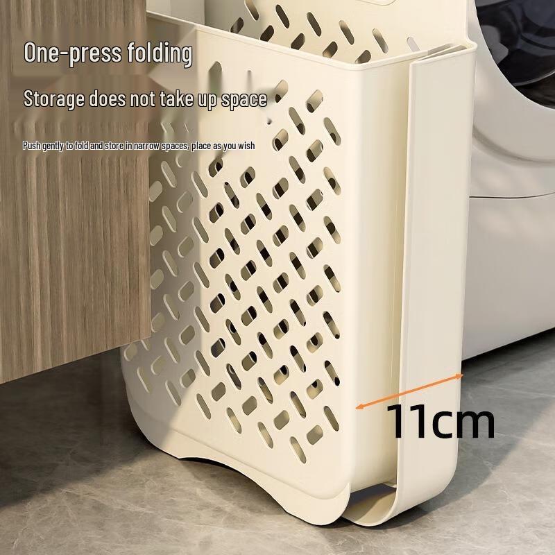 JINGRUIXIANG Wall-Mounted Folding Laundry Hamper