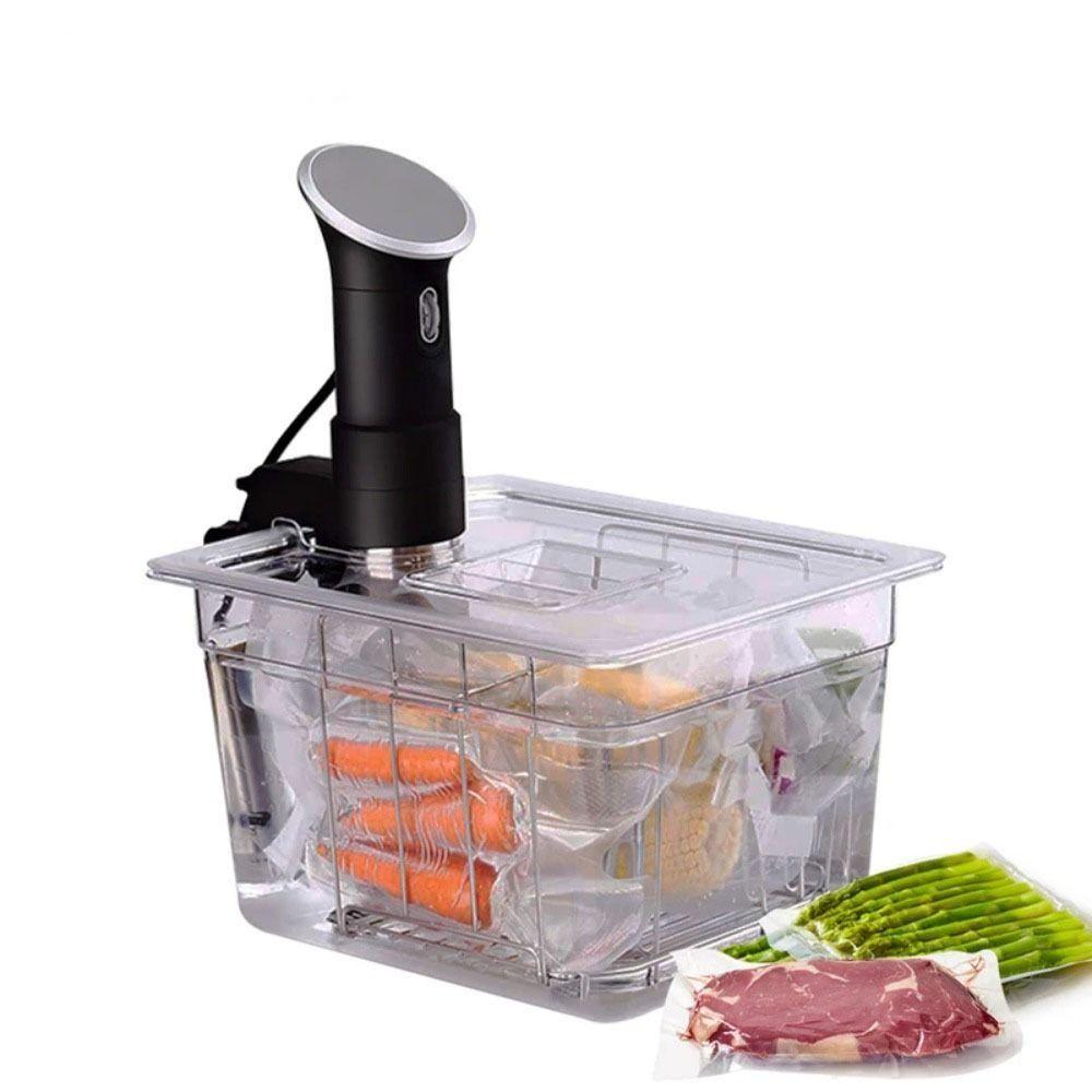 6L Sous Vide Cooker Container Food Grade Material Thickening Sous Vide Culinary Water Tank Transparent with Lid Slow Cooker