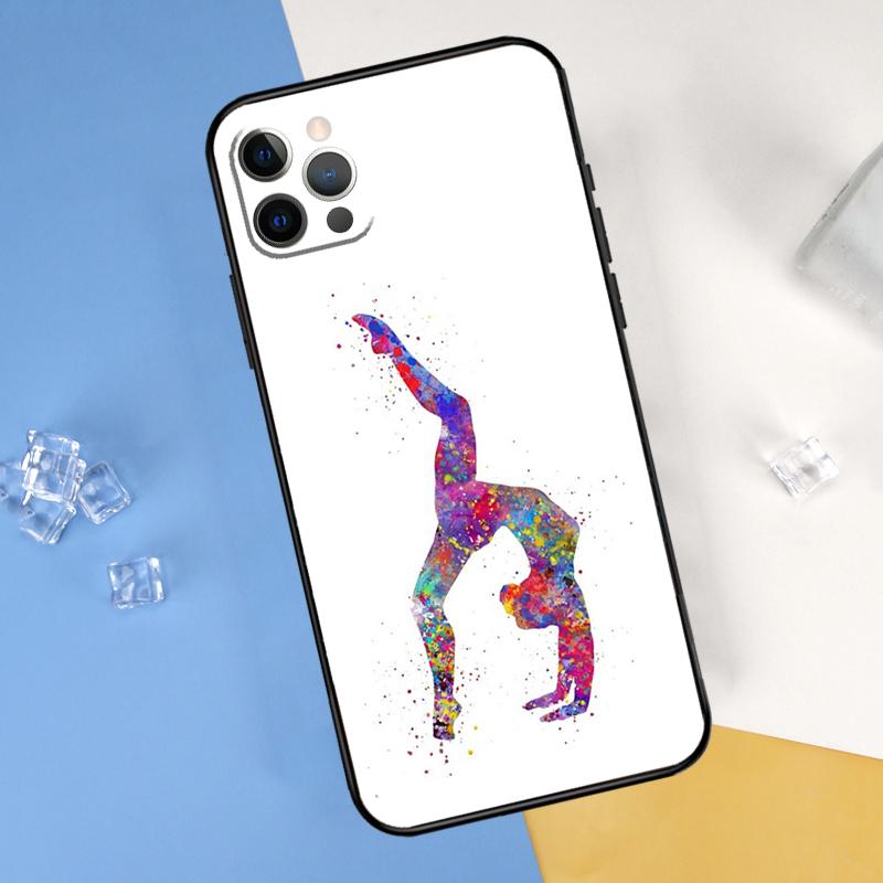 Чехол для телефона "Люблю гимнастику" для iPhone 16 15 11 12 13 14 Pro Max Mini X XS Max XR Plus SE2 Полная защитная крышка