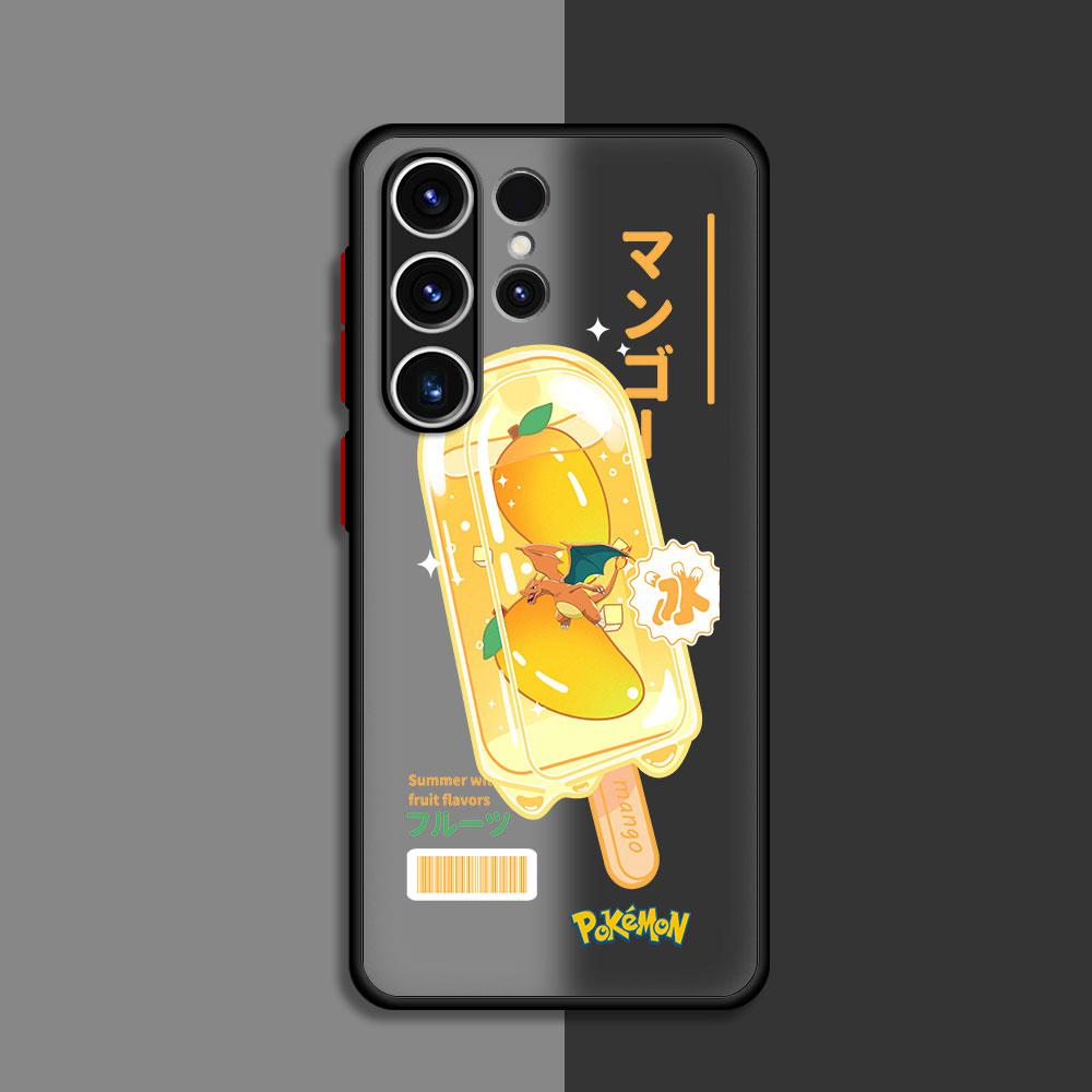 Pokemon Gengar Matte Case For Samsung Galaxy S22 S23 S20 S21 FE S10 S9 Plus S24 S24Ultra Capa Note 20 Ultra 10 Lite Phone Fundas