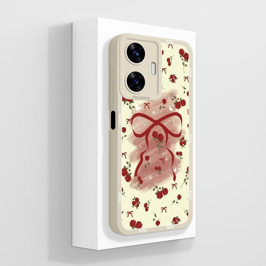 Красивые чехлы для телефона в форме сердца любви для Realme C55 C35 C25 C20 C15 C11 C21Y C25Y Мягкий жидкий силиконовый бампер Противоударный защитный чехол для Realme Casing