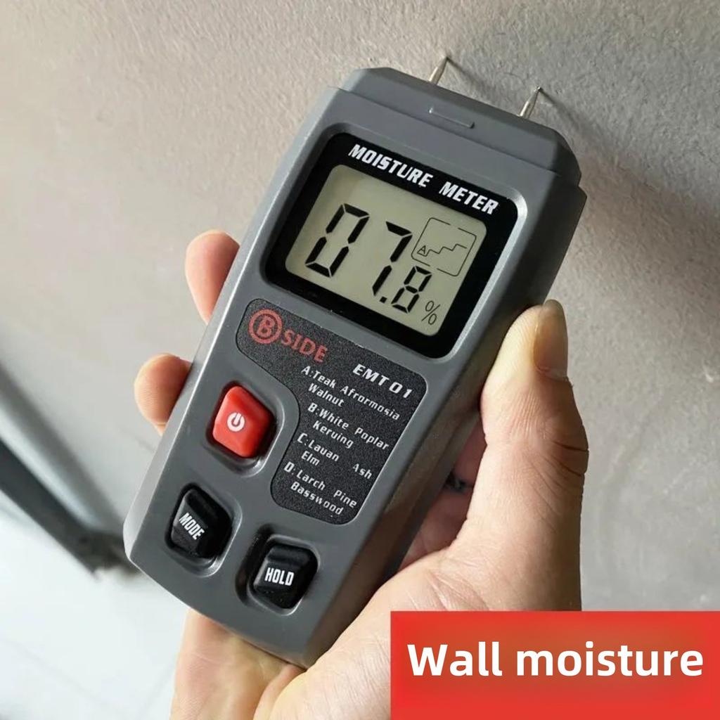 Высокоточный измеритель влажности древесины, цифровой тестер влажности, портативный детектор воды, профессиональный датчик влажности с ЖК-дисплеем