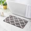 Имитация кашемира Впитывающий Нескользящий Коврик для пола: Грязеотталкивающий коврик для ванной и спальни
