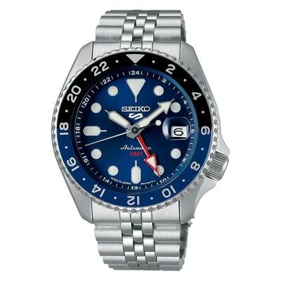 Часы Five Sports SKX Sports Style GMT SBSC003 Silver [Часы Seiko] "Sports Style" Мужские