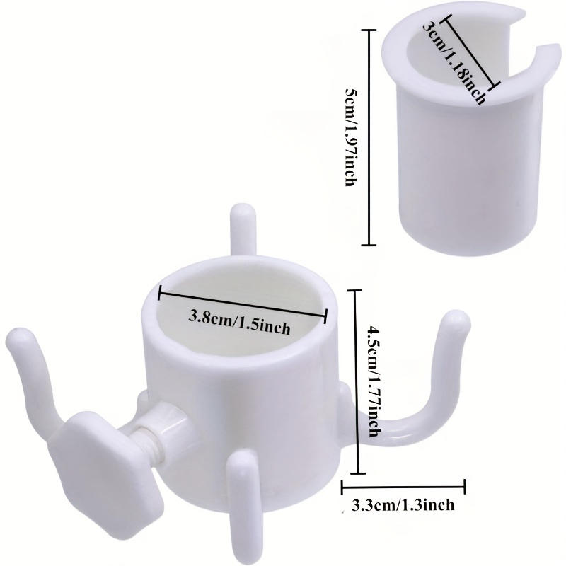 Beach Patio Umbrella Hanging Hook Beach Camping Trips Four-corner Plastic Umbrella Holder Hanger for Towels Hat Clothes
