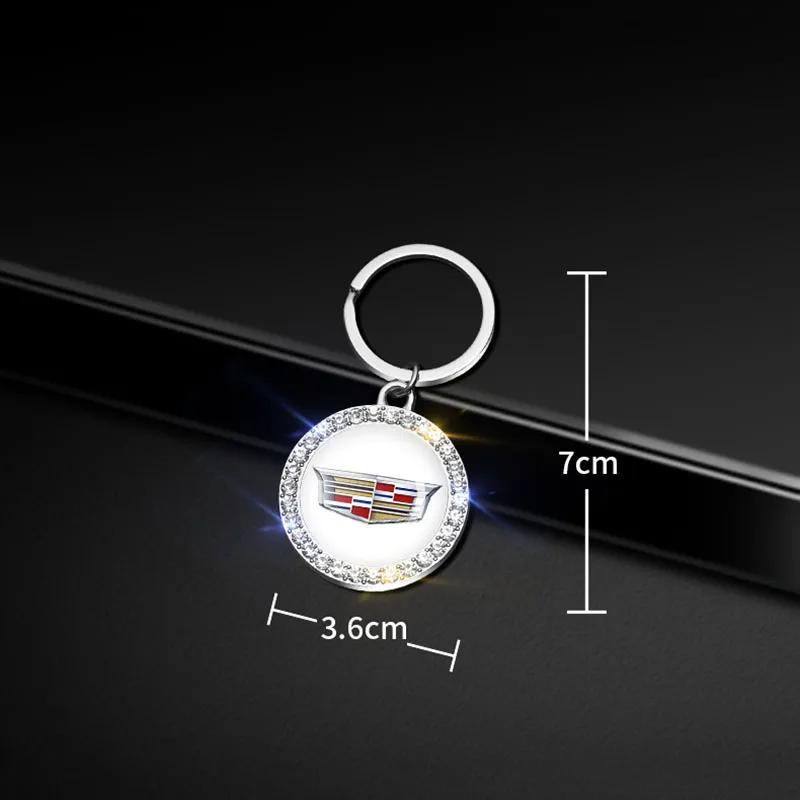 Для Cadillac Escalade CTS ATS SRX Deville BLS XT4 XT5 XT6 STS XTS SLR XLR CT4 CT5 CT6 Металлическая брелок-брелок для ключей автомобиля Автомобильное украшение