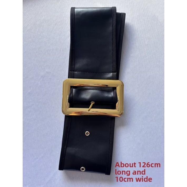 Women Pu Belt With Alloy Pin Buckle For Dresses And Outerwear Trend Accessory