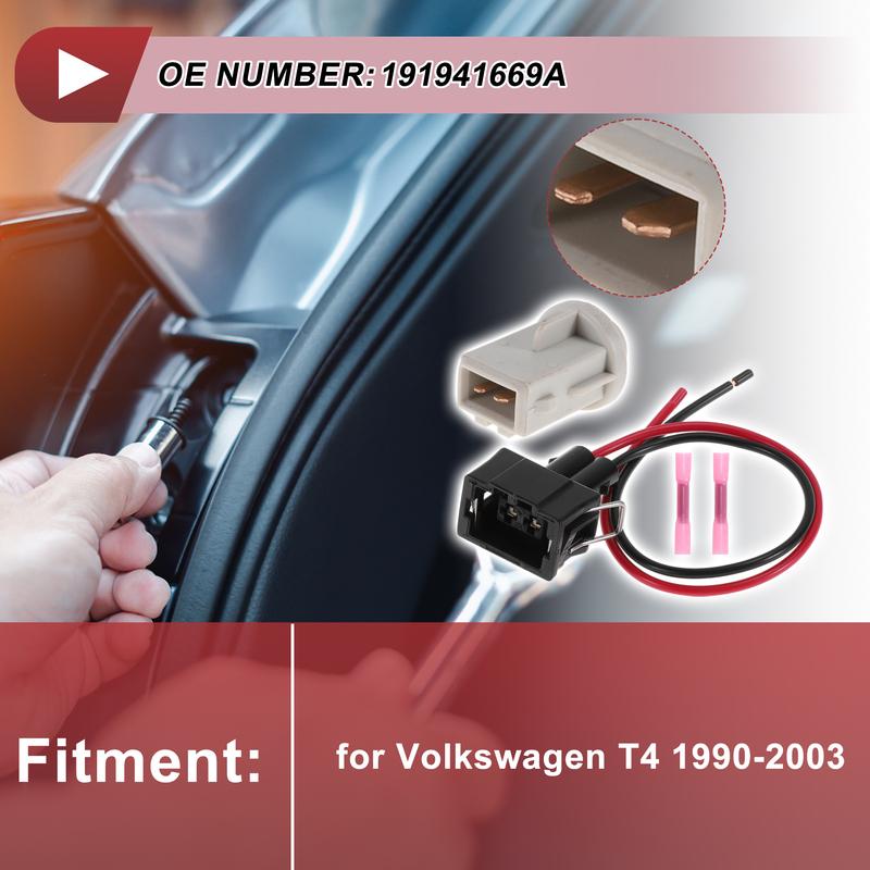 X Autohaux Разъем проводки бокового габаритного огня для Volkswagen T4 1990-2003 № 191941669A