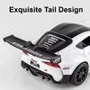 1:Масштаб 22 Модель автомобиля Supra Игрушка Сплав Литье под давлением Высокая симуляция Металл Звук Свет Модели гоночных автомобилей Подарки для детей Мальчиков Коллекция