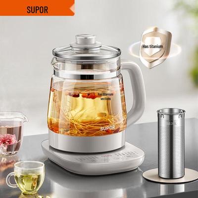 SUPOR 1.5л Многофункциональный стеклянный чайник для здоровья, штекер CN (адаптер в комплекте)